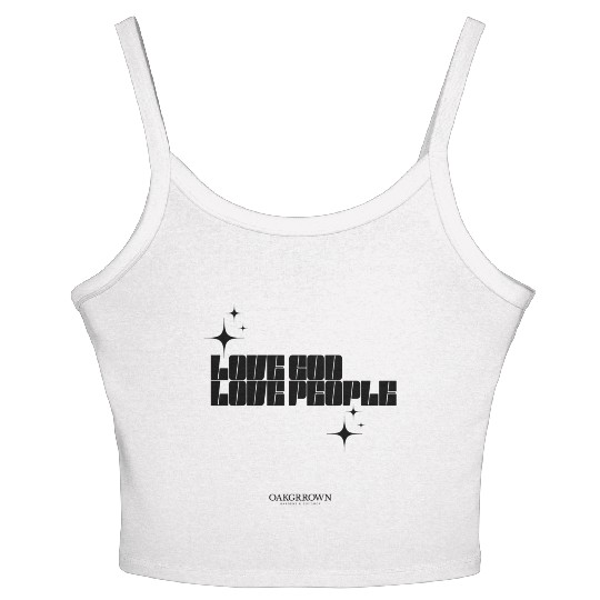 Love God, Love People Women's Spaghetti Strap Tank Top