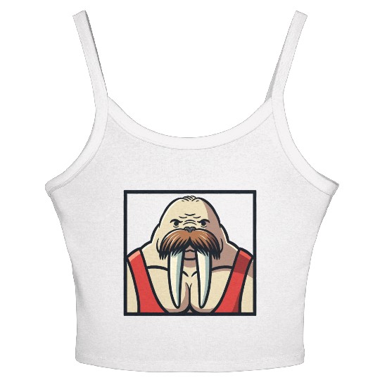 Walrus Wrestler Women's Spaghetti Strap Tank Top
