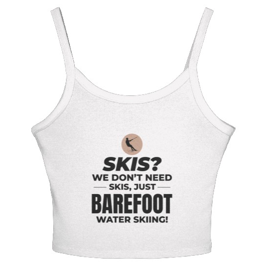 Barefoot Water Skiing Extreme Sports Barefooting Women's Spaghetti Strap Tank Top