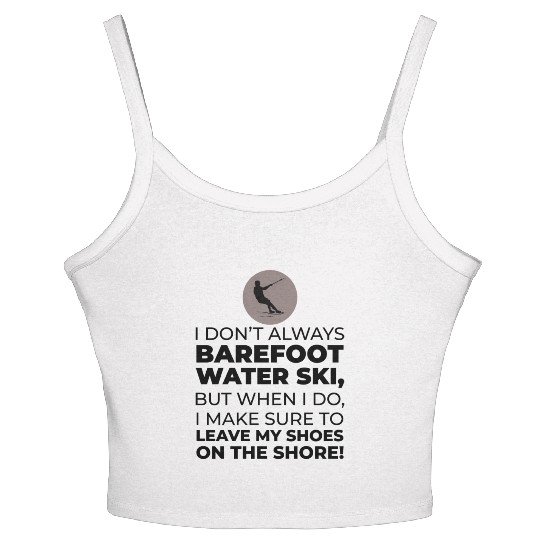 Barefoot Water Skiing Extreme Sports Barefooting Women's Spaghetti Strap Tank Top