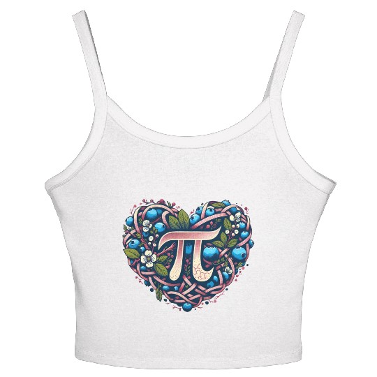 Blueberry Pi Day Women's Spaghetti Strap Tank Top