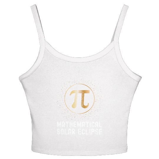 Solar Eclipse Teacher 2024 for Math Teachers Women's Spaghetti Strap Tank Top