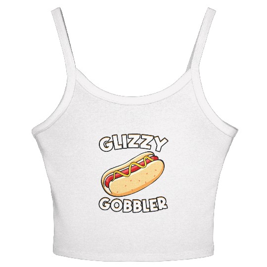 Hot Dog Glizzy Gobbler Number One Gladiator Women's Spaghetti Strap Tank Top