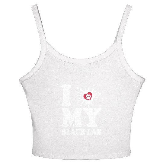 I Love My Black Lab Labrador Retriever Owner Women's Spaghetti Strap Tank Top