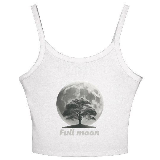Full moon Women's Spaghetti Strap Tank Top