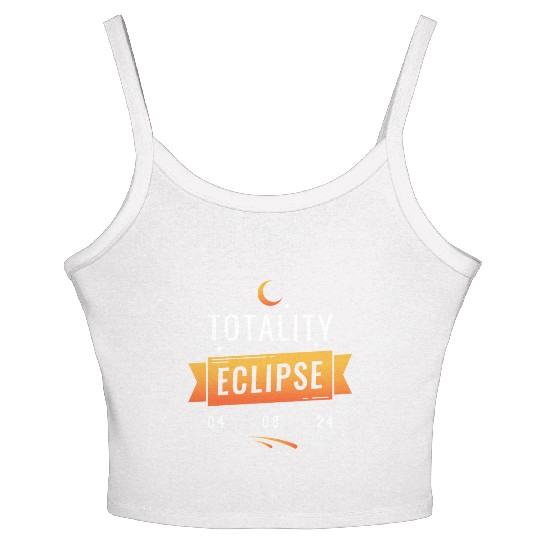 Eclipse Viewing Team solar eclipse 2024 Women's Spaghetti Strap Tank Top
