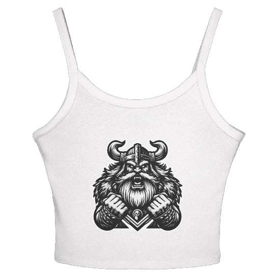 Powerful Viking Warrior Version 6 Women's Spaghetti Strap Tank Top