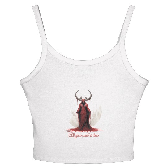All You Need Is Love - Baphomet Women's Spaghetti Strap Tank Top