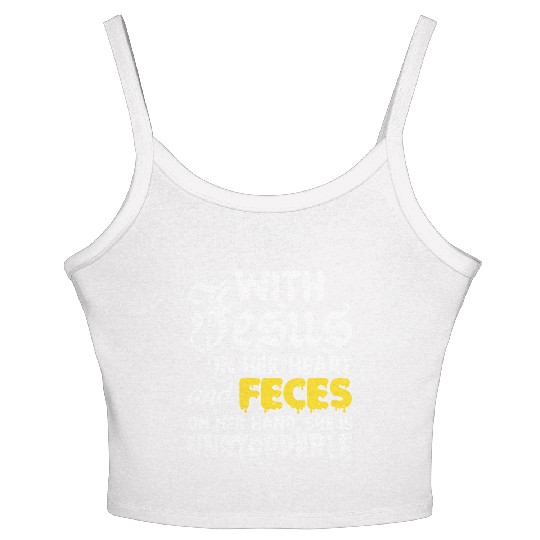 Cringe Meme Oddly Specific Stupid Weird Humor Women's Spaghetti Strap Tank Top