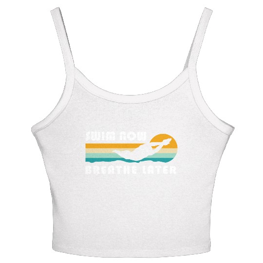 Swimming Pool Swimming Trunks Women's Spaghetti Strap Tank Top