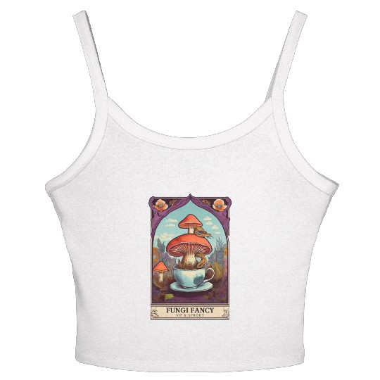Fungi Fancy Tarot Women's Spaghetti Strap Tank Top