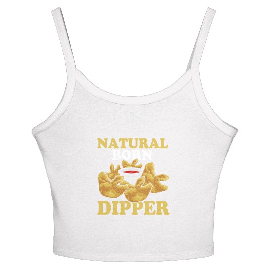 Natural Born DipperFunny Crab Rangoon Women's Spaghetti Strap Tank Top