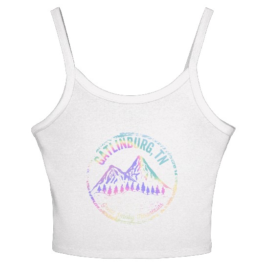 Gatlinburg Tennessee Great Smoky Mountain Souvenir Women's Spaghetti Strap Tank Top