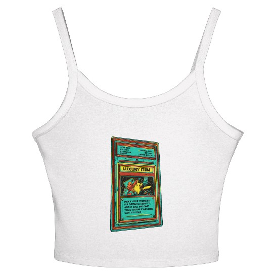 Poke Item Card Women's Spaghetti Strap Tank Top