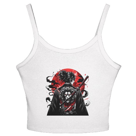 Lion Samurai Women's Spaghetti Strap Tank Top