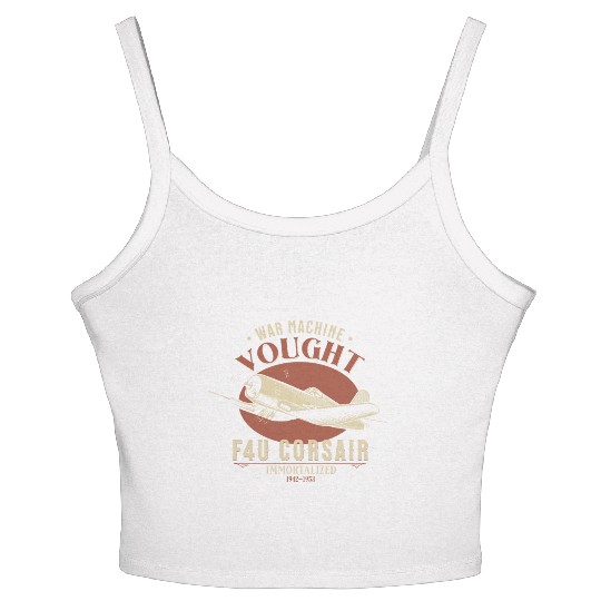 F4U Corsair | World War 2 Plane Women's Spaghetti Strap Tank Top