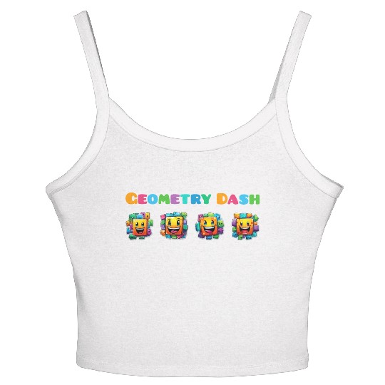 Geometry dash Women's Spaghetti Strap Tank Top