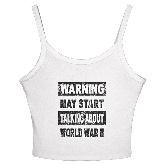 World War Two Women's Spaghetti Strap Tank Top WW2 Women's Spaghetti Strap Tank Top History Teacher