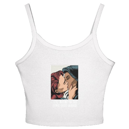 Esther/Vashti Midrash Jewish Lesbians LGBTQ+ Humor Women's Spaghetti Strap Tank Top