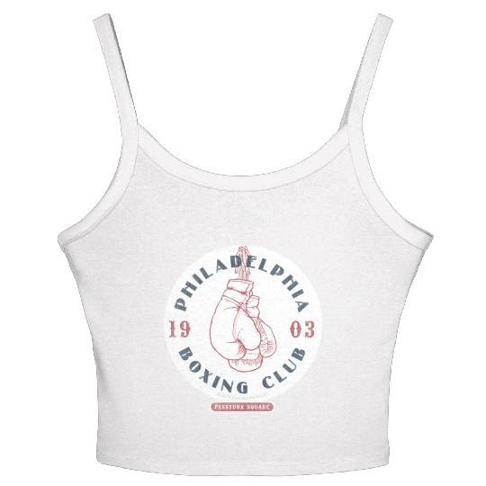 Philadelphia Boxing Club 1903 Sticker Women's Spaghetti Strap Tank Top