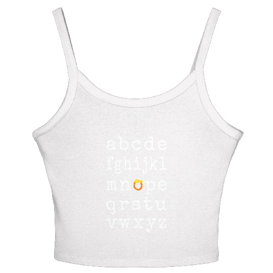 Anti-Trump Alphabet - Nope V Women's Spaghetti Strap Tank Top