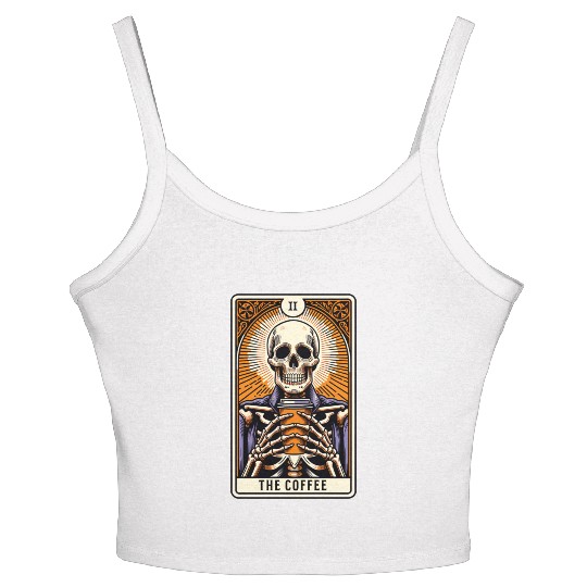 Tarot Card The Coffee Women's Spaghetti Strap Tank Top