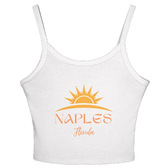 Sunrise Over Naples Florida Women's Spaghetti Strap Tank Top