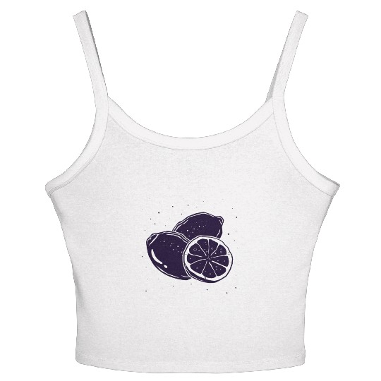 Citrus - Fruit - Orange - Lime - Grapefruit - Lemo Women's Spaghetti Strap Tank Top