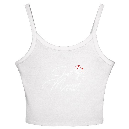 Just Married 10 Women's Spaghetti Strap Tank Top