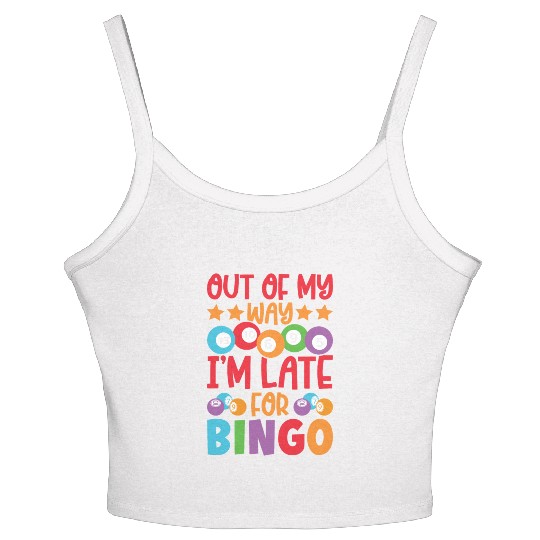 Funny Bingo Lover Funny Bingo Player Women's Spaghetti Strap Tank Top