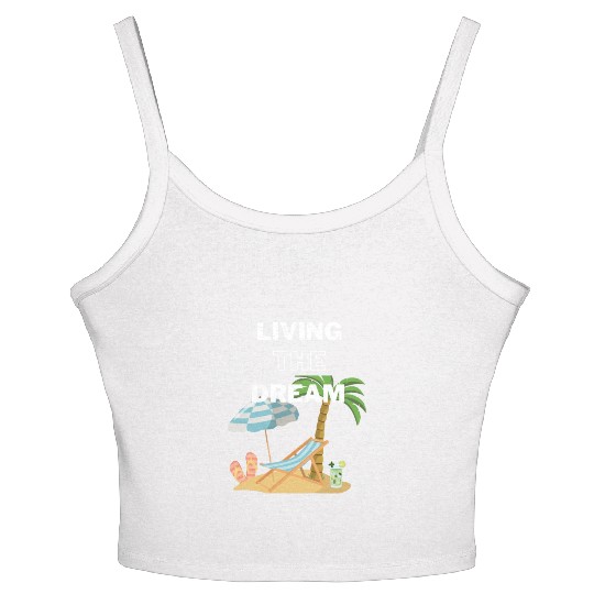 Living the Dream Women's Spaghetti Strap Tank Top