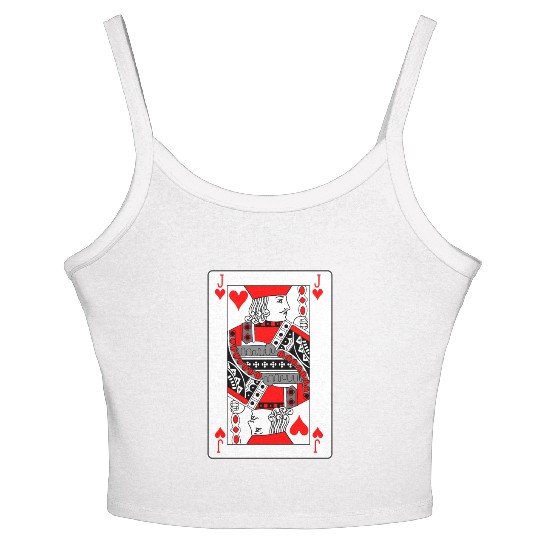 Jack Playing card hearts Women's Spaghetti Strap Tank Top