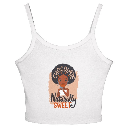 Chocolate naturally sweet Women's Spaghetti Strap Tank Top
