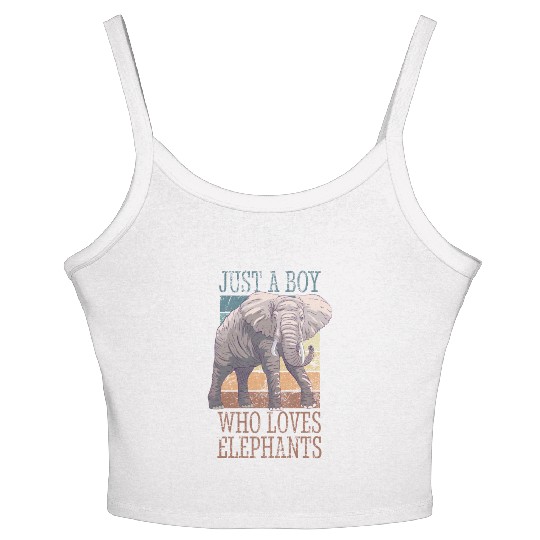 Elephant Spirit Animal Embrace Vintage Vibe Women's Spaghetti Strap Tank Top
