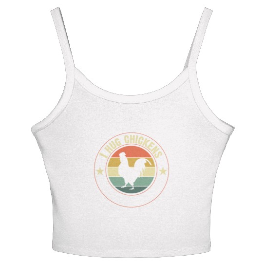 I Hug Chickens: Embrace Love Women's Spaghetti Strap Tank Top