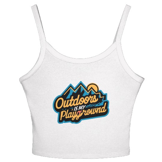 Outdoor is my Playground Women's Spaghetti Strap Tank Top