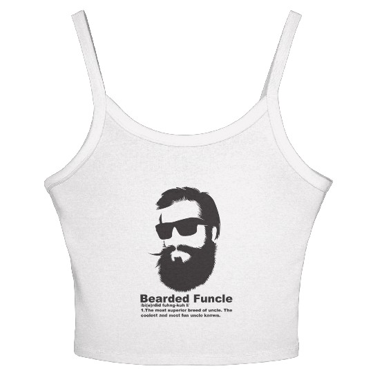 Cool Bearded Funcle - Birthday My Fun Uncle Women's Spaghetti Strap Tank Top