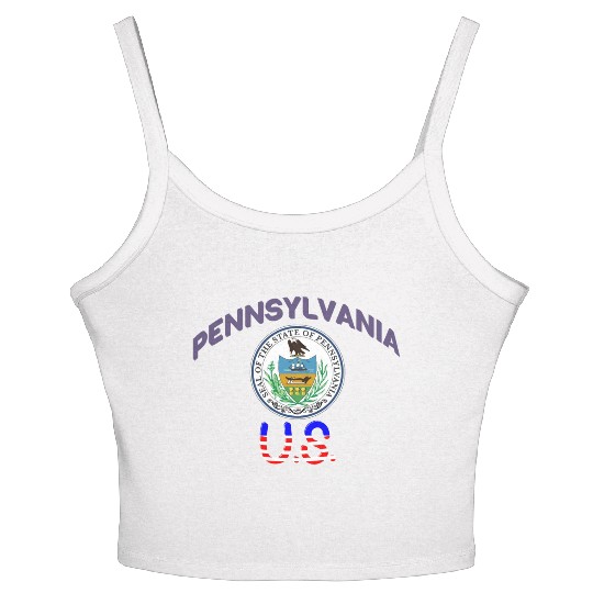 Pennsylvania us Women's Spaghetti Strap Tank Top