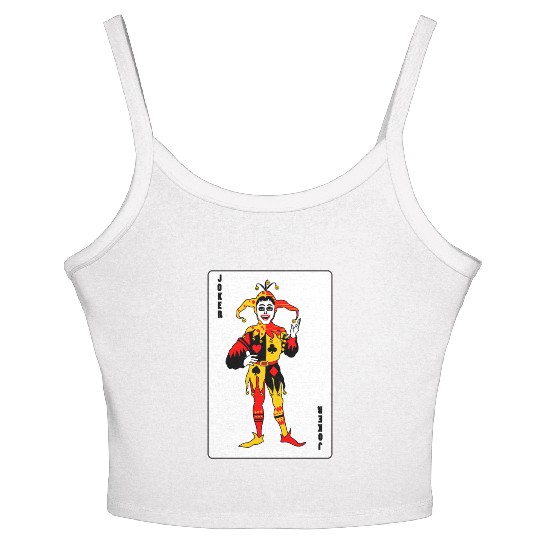Playing card Joker Women's Spaghetti Strap Tank Top