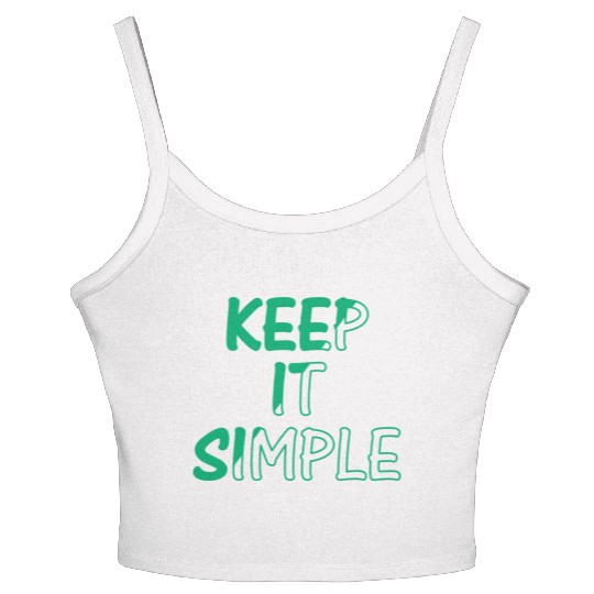 keep it simple Women's Spaghetti Strap Tank Top