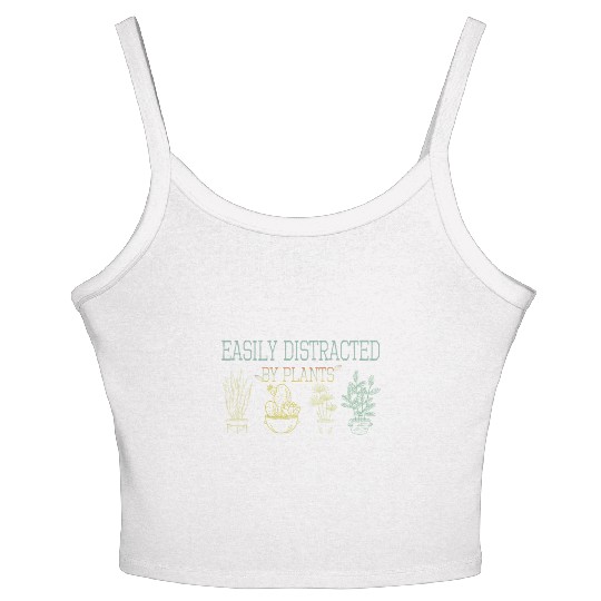 It's not hoarding if its plants Funny Plant Lover Women's Spaghetti Strap Tank Top