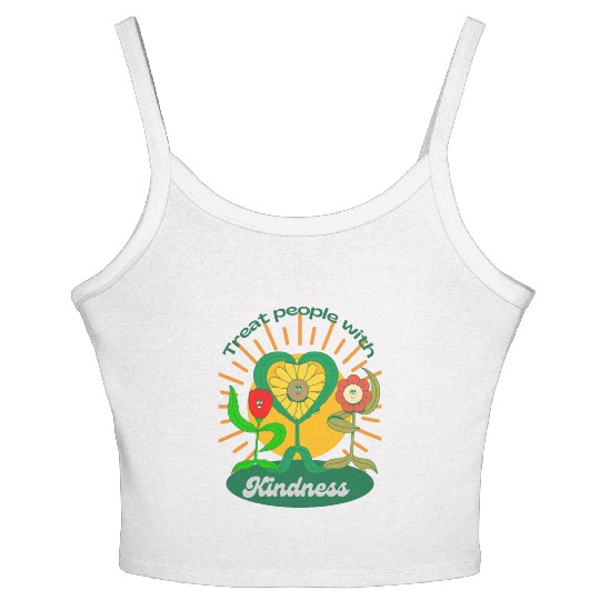 Treat People With Kindness Women's Spaghetti Strap Tank Top