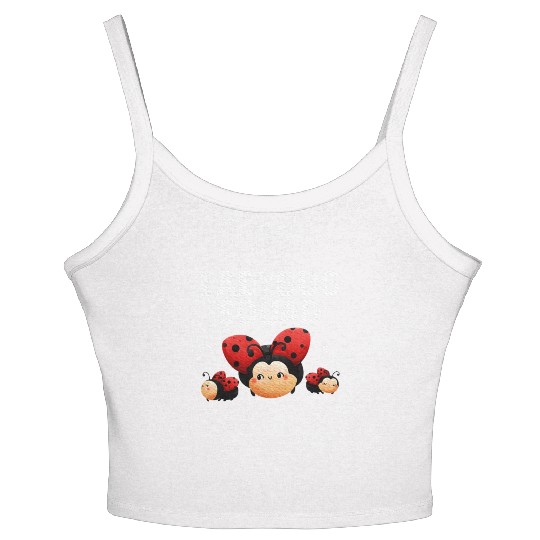 Cute Ladybug Squad Art Insect Ladybug Lover Women's Spaghetti Strap Tank Top