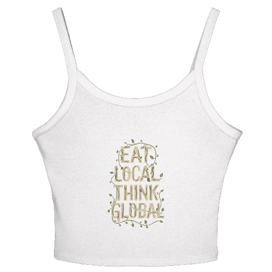 Farmers Market Farmer Agriculture Farming Food Women's Spaghetti Strap Tank Top