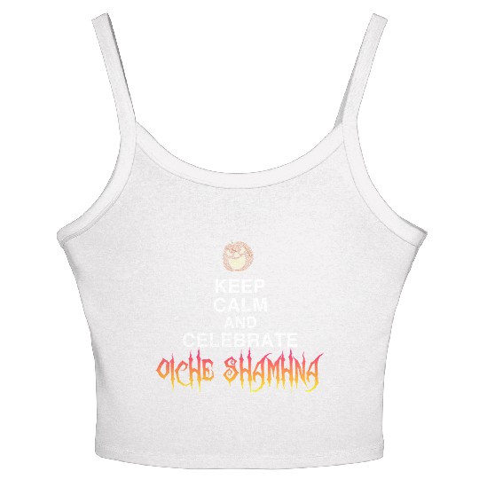 Keep Calm And Celebrate Oíche Shamhna Halloween Women's Spaghetti Strap Tank Top