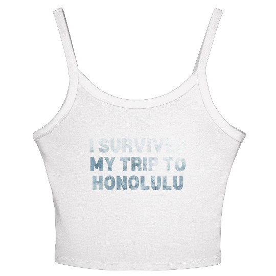 My Trip Traveler Vacation Honolulu Women's Spaghetti Strap Tank Top