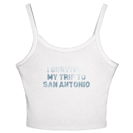 My Trip Traveler Vacation San Antonio Women's Spaghetti Strap Tank Top