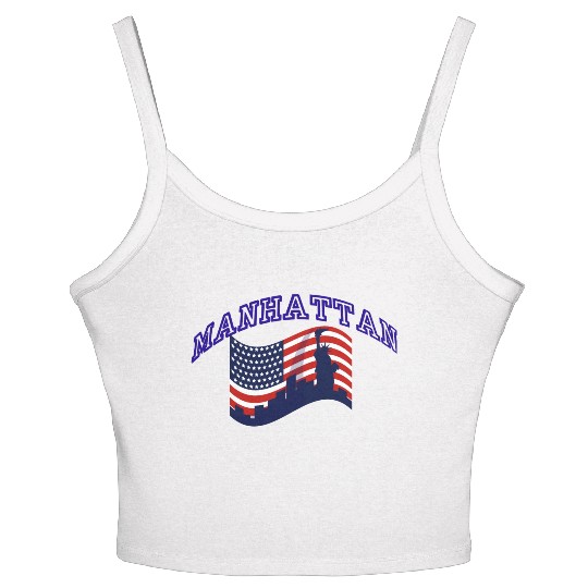 Manhattan usa Women's Spaghetti Strap Tank Top