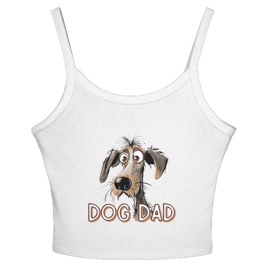DOG DAD Father's Day Gift for Dad Women's Spaghetti Strap Tank Top