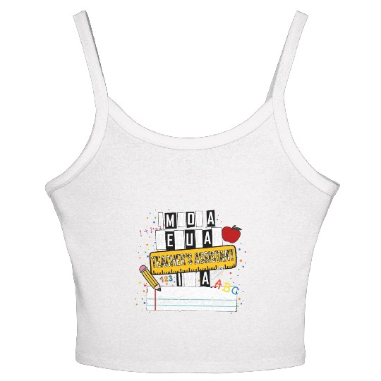I'm Not a Regular Teacher Assistant Cool Teacher A Women's Spaghetti Strap Tank Top